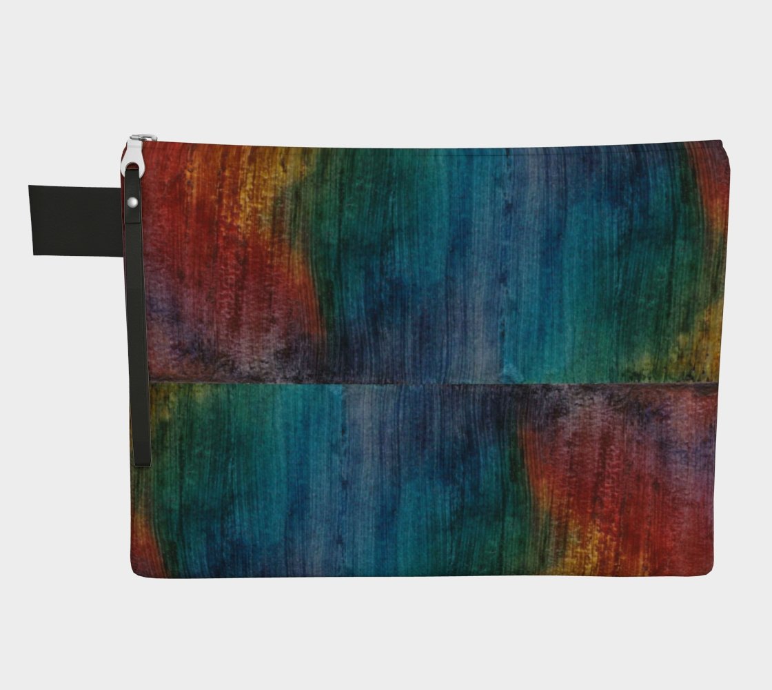 Zippered Cotton Canvas Carry All | Painted