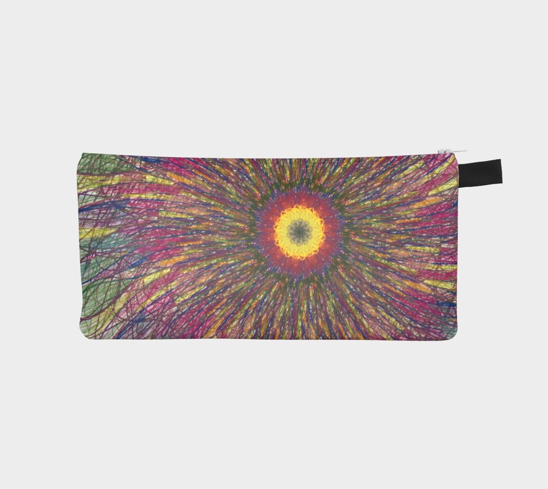 Cotton Canvas Pencil Case | Eye of the flower