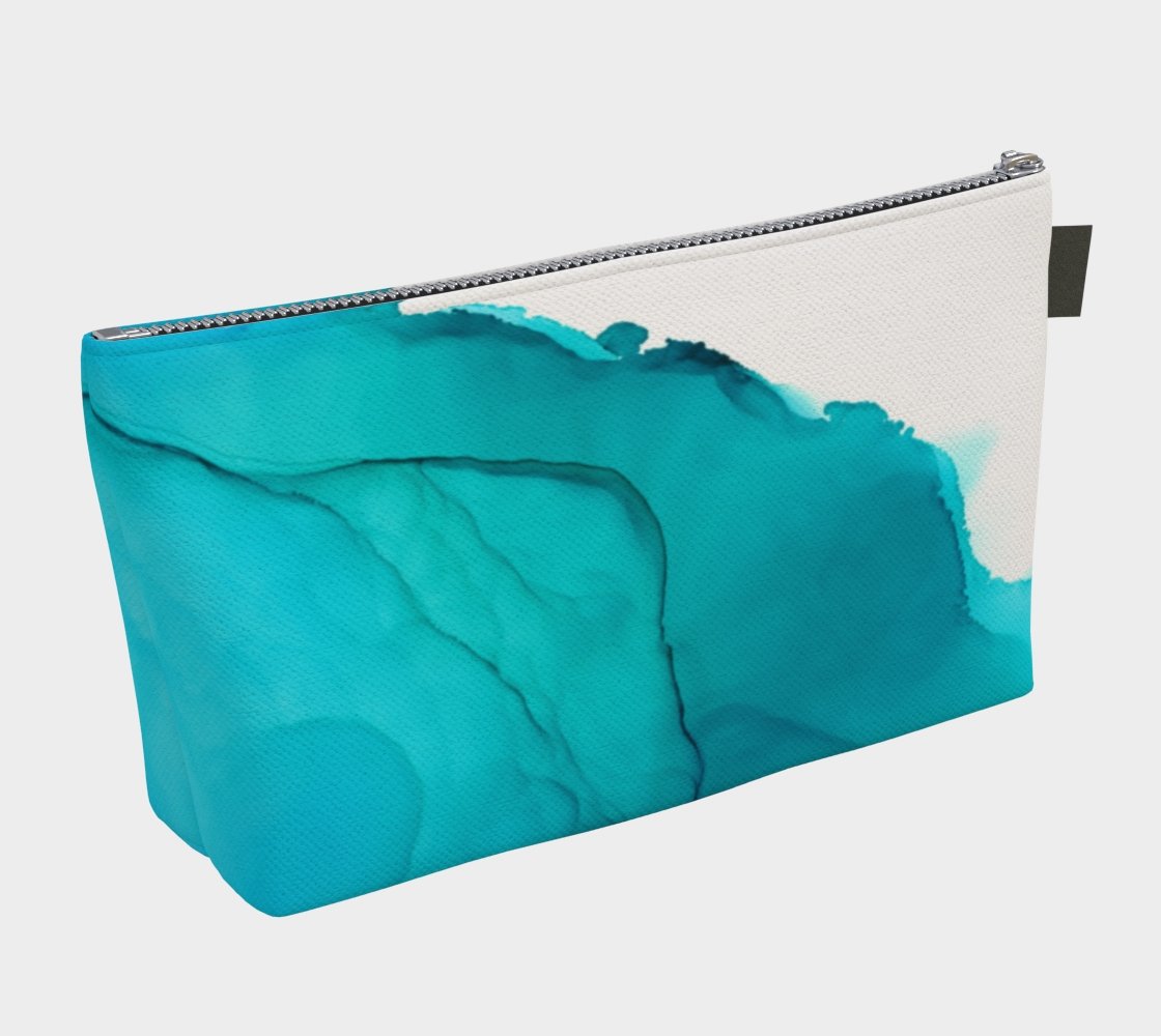 Zippered Project Bag | Ink wave