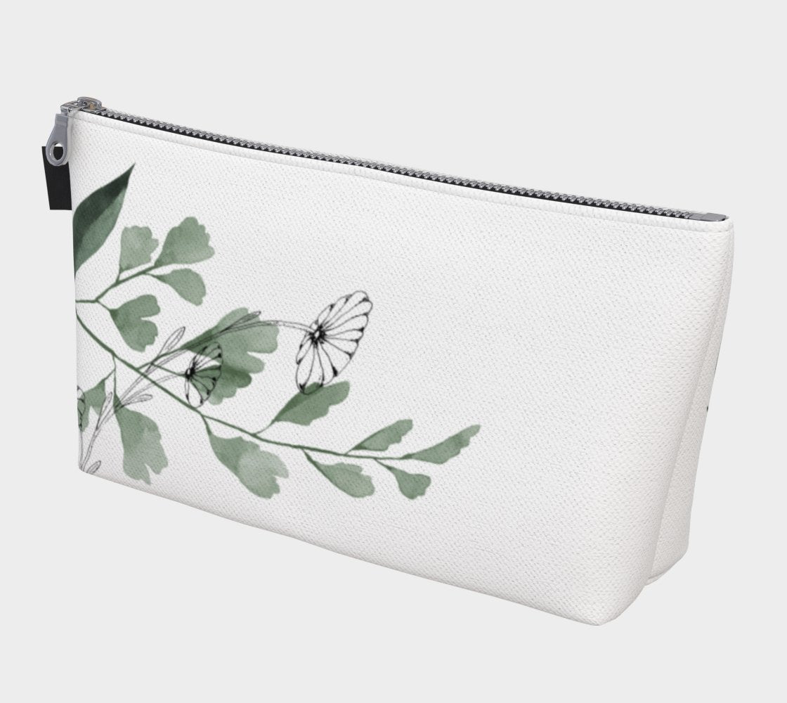 Zippered Project Bag | Floral Moss
