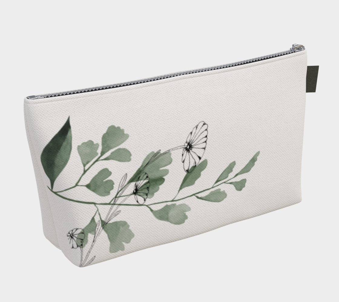 Zippered Project Bag | Floral Moss