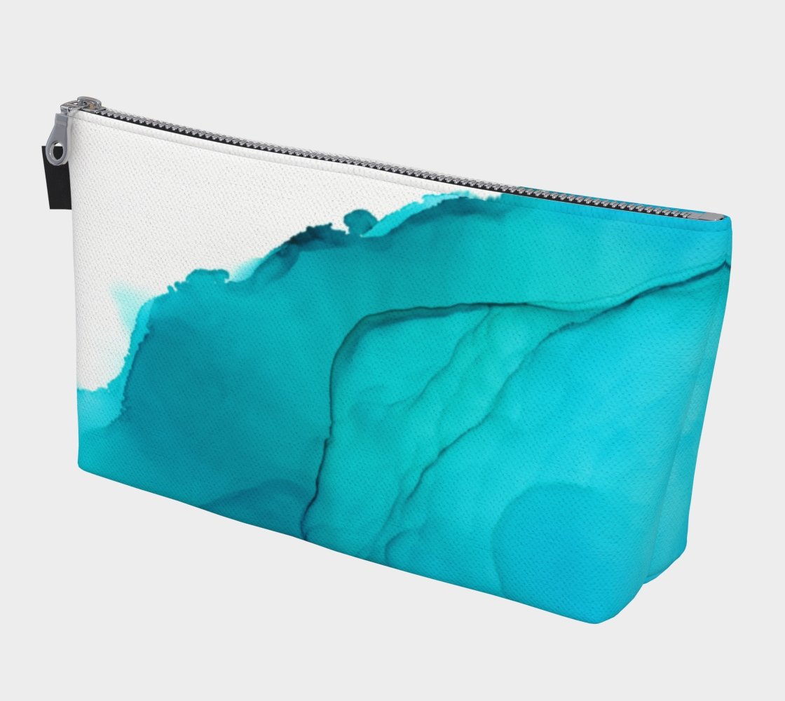 Zippered Project Bag | Ink wave