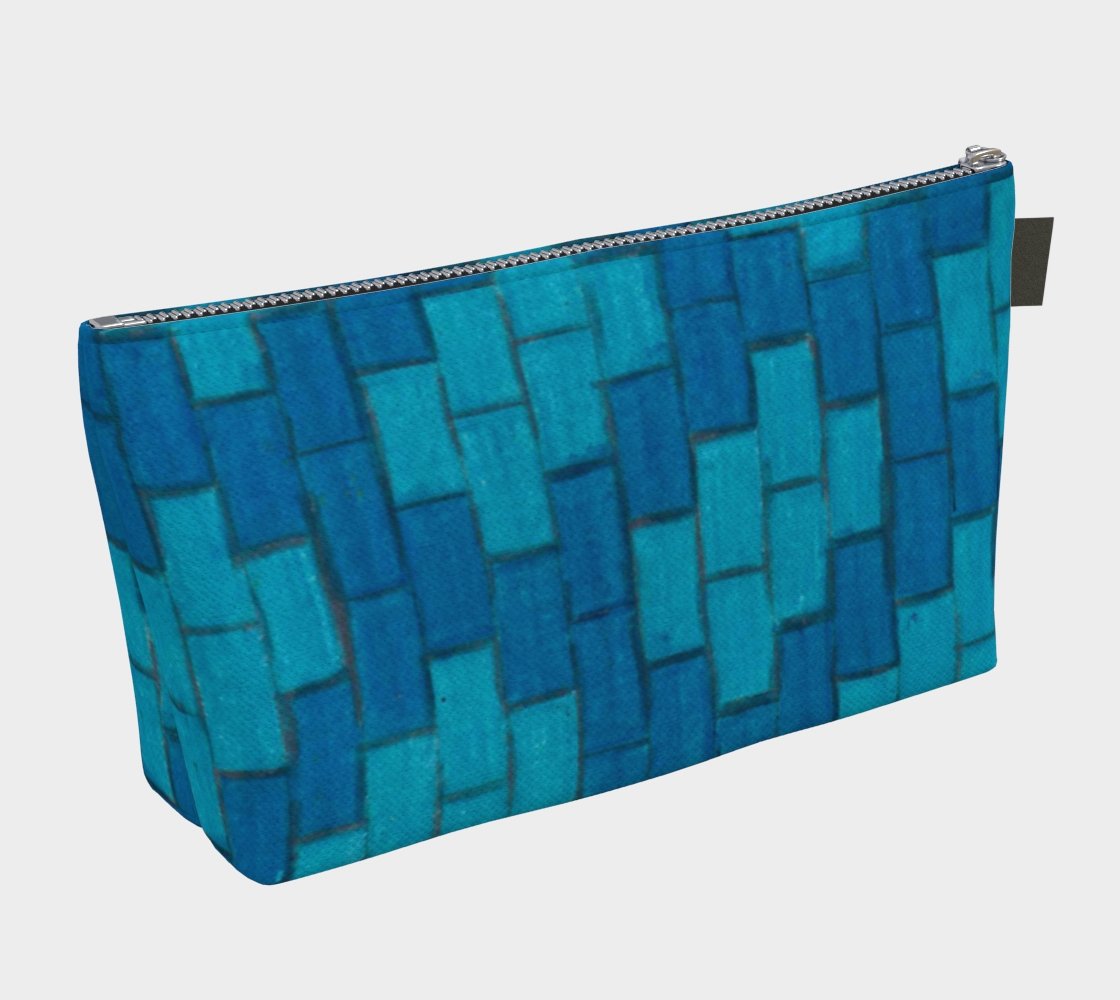 Zippered Project Bag | Blue Bricks